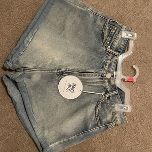 Princess Polly high wasted jean shorts